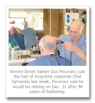 The Final Cut – Gus the Barber ends a long career on Revere Street