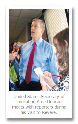 Education Secretary shines spotlight on innovations at the Paul Revere School