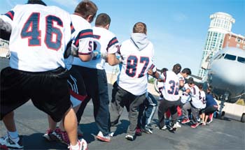 It Takes Teamwork to Pull a Jet