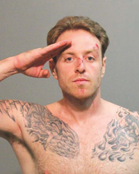The booking photo of Joseph Parker, 34, of Wakefield, who assaulted officers Tuesday morning what is believed to be an unprovoked attack.
